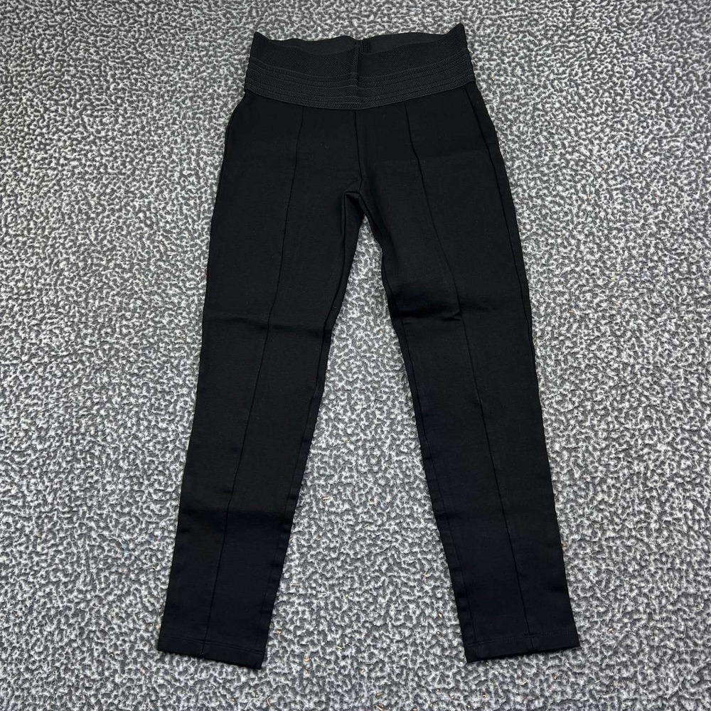 Zara Leggings Pants Women Medium Black High Waisted Elastic Band Skinny M